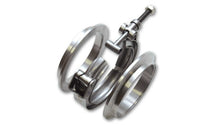 Load image into Gallery viewer, Vibrant T304 SS V-Band Flange Assembly for 3in O.D. Tubing incl 2 V-Band flanges & 1 V-Band Clamp