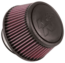 Load image into Gallery viewer, K&N Universal Round Clamp-On Air Filter 3in Flange ID x 6in Base OD x 4.625in Top OD x 3in Height