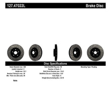 Load image into Gallery viewer, StopTech 05-10 Subaru Impreza WRX/STi Slotted & Drilled Left Front Rotor