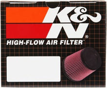 Load image into Gallery viewer, K&N Filter Universal Rubber Filter 2 7/16 inch 20 Degree Flange 3 3/4 inch OD 6 inch Height