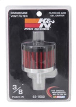 Load image into Gallery viewer, K&N Steel Base Crankcase Vent Filter 0.375in Vent OD x 2in OD x 1.5in Height