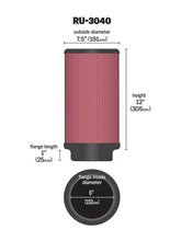 Load image into Gallery viewer, K&N Universal Rubber Filter 6in ID 7.5in OD 12in H