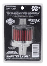 Load image into Gallery viewer, K&N Steel Base Crankcase Vent Filter 0.375in Vent OD x 2in OD x 1.5in Height