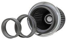 Load image into Gallery viewer, K&N Universal Filter Chrome Round Tapered White - 4in Flange ID x 1.125in Flange Length x 5.5in H
