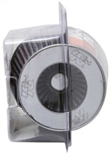Load image into Gallery viewer, K&N Universal Filter Chrome Round Tapered White - 4in Flange ID x 1.125in Flange Length x 5.5in H