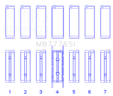 Load image into Gallery viewer, King Engine Bearings BMW N55B30A/N53B30A/N52B30A Main Bearing Set - Size +0.50mm