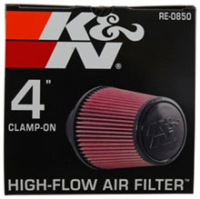 Load image into Gallery viewer, K&N Universal Air Filter (4in. Flange / 6in. Base OD / 4-5/8in. Top OD / 6in. Height)