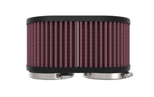 Load image into Gallery viewer, K&N 2-1/8in DUAL FLG 6-1/4 X 4inOD 3inH Universal Clamp-On Air Filter