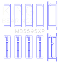 Load image into Gallery viewer, King Engine Bearings Nissan KA-24DE Performance Main Bearing Set - Size +0.25mm
