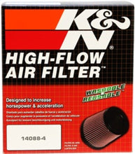 Load image into Gallery viewer, K&N Universal Rubber Filter Dual Flange Oval Tprd 3.75in Base O/S W x 3.438in Top O/S W x 6.75in H