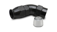 Load image into Gallery viewer, Vibrant -6AN 45 Degree Elbow Hose End Fitting for PTFE Lined Hose