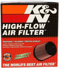 Load image into Gallery viewer, K&N Universal Rubber Filter Dual Flange Oval Tprd 3.75in Base O/S W x 3.438in Top O/S W x 6.75in H