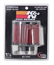 Load image into Gallery viewer, K&N 1.5in Flange ID x 3in OD x 2.5in H Rubber Base Crankcase Vent Filter