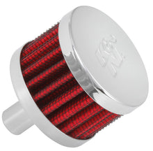 Load image into Gallery viewer, K&N Steel Base Chrome Top Crankcase Vent Filter 1/2in. Vent / 2in. OD / 1-1/2in. Height