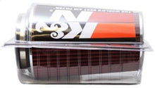 Load image into Gallery viewer, K&N Universal Air Filter Chrome Round Tapered Red - 4in Flange ID x 1.125in Flange Length x 9.5in H