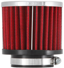 Load image into Gallery viewer, K&N 1.75in Flange ID x 3in OD x 2.5in H Chrome Finish Rubber Base Crankcase Vent Filter