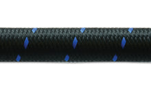 Load image into Gallery viewer, Vibrant -12 AN Two-Tone Black/Blue Nylon Braided Flex Hose (20 foot roll)
