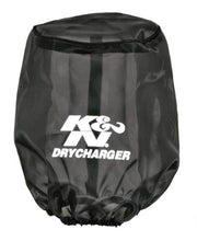 Load image into Gallery viewer, K&N Drycharger Air Filter Wrap Round Tapered Black 5.375in Base ID x 4.375in Top ID x 7 H
