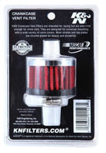 Load image into Gallery viewer, K&N Clamp On Rubber Base Crankcase Vent Filter 0.375in Flange ID x 2in OD x 1.5in Height