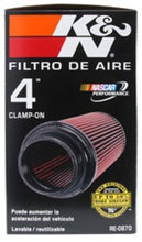 Load image into Gallery viewer, K&N Universal Rubber Filter 4inch FLG / 6inch OD-B / 4-5/8inch OD-T / 9inch H