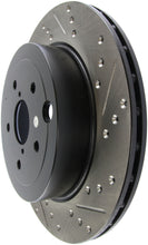 Load image into Gallery viewer, StopTech 08+ Subaru STI (Will Not Fit 05-07) Slotted & Drilled Sport Brake Rotor