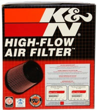 Load image into Gallery viewer, K&N Universal Rubber Filter Dual Flange Oval Tprd 3.75in Base O/S W x 3.438in Top O/S W x 6.75in H
