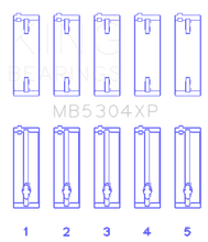 Load image into Gallery viewer, King Engine Bearings Mazda B6/B6-T/ZM/B3/B5 Main Bearing Set - Size STD