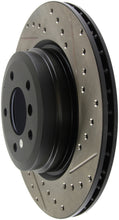 Load image into Gallery viewer, StopTech 06 BMW 330 / 07-09 BMW 335 Slotted & Drilled Left Rear Rotor