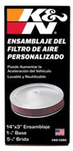 Load image into Gallery viewer, K&N 14in Red Custom Air Cleaner Assembly - 5.125in ID x 14in OD x 2.75in H x 1.25in Drop Base