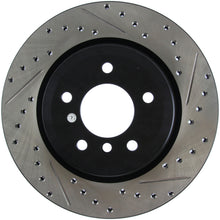 Load image into Gallery viewer, StopTech 06 BMW 330 / 07-09 BMW 335 Slotted & Drilled Left Rear Rotor