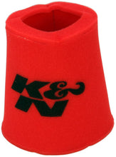 Load image into Gallery viewer, K&N Airforce Pre-Cleaner Round Tapered Red Air Filter Foam Wrap 6in Base ID x 5in Top ID x 9in H