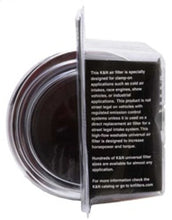 Load image into Gallery viewer, K&N Universal Air Filter Chrome Round Tapered Red - 4in Flange ID x 1.125in Flange Length x 9.5in H