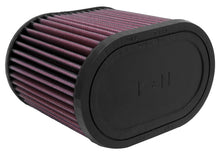 Load image into Gallery viewer, K&N Universal Oval Clamp-On Air Filter 2-3/4in Flange 6-1/4in Length 4in Width 5in Height