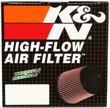 Load image into Gallery viewer, K&N Universal Rubber Filter Dual Flange Oval Tprd 3.75in Base O/S W x 3.438in Top O/S W x 6.75in H