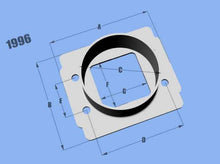 Load image into Gallery viewer, Vibrant MAF Sensor Adapter Plate Toyota w/ Bosch MAF Sensor w/ 3in ID filter only