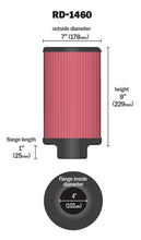 Load image into Gallery viewer, K&N Universal Air Filter 4in Flange ID 7in OD 9in Height