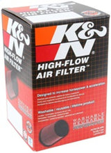 Load image into Gallery viewer, K&N Filter Universal Rubber Filter 3 1/2 inch Flange 4 5/8 inch Base 3 1/2 inch Top 3 inch Height