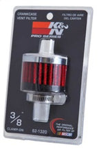 Load image into Gallery viewer, K&N Clamp On Rubber Base Crankcase Vent Filter 0.375in Flange ID x 2in OD x 1.5in Height