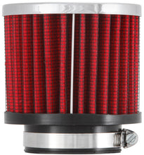 Load image into Gallery viewer, K&N 1.75in Flange ID x 3in OD x 2.5in H Chrome Finish Rubber Base Crankcase Vent Filter