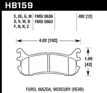 Load image into Gallery viewer, Hawk 97-02 Ford Escort/98-03 ZX2 / 94-97 &amp; 99-05 Mazda Miata DTC-30 Race Rear Brake Pads
