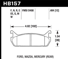 Load image into Gallery viewer, Hawk 89-93 Miata Blue 9012 Race Rear Brake Pads D458
