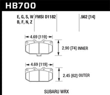 Load image into Gallery viewer, Hawk 06-07 Subaru WRX HPS Street Brake Pads
