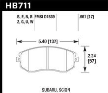 Load image into Gallery viewer, Hawk 13 Subaru BRZ/13 Legacy 2.5i / 13 Scion FR-S DTC-70 Front Race Brake Pads
