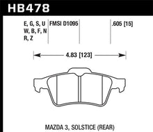 Load image into Gallery viewer, Hawk 13-14 Ford Focus ST / Mazda/ Volvo HPS Street Rear Brake Pads
