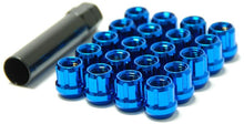 Load image into Gallery viewer, Wheel Mate Muteki Open End Lug Nuts - Blue 12x1.25
