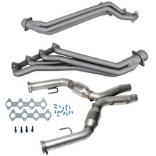 Load image into Gallery viewer, BBK 05-10 Ford Mustang GT 1 5/8 Long Tube Headers w/High Flow Catted X-Pipe (Ti Ceramic)
