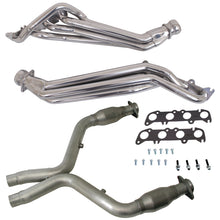 Load image into Gallery viewer, BBK 11-14 Ford Mustang GT 1-3/4 Long Tube Headers w/High Flow Catted Mid Pipe (Silver Ceramic)
