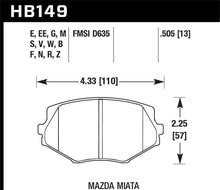 Load image into Gallery viewer, Hawk 94-97 Mazda Miata / 99-03 Miata DTC-30 Race Front Brake Pads
