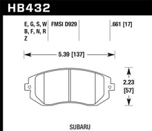 Load image into Gallery viewer, Hawk 03-05 WRX / 08 WRX D929 Performance Ceramic Street Front Brake Pads
