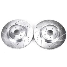 Load image into Gallery viewer, Power Stop 09-13 Infiniti FX50 Front Evolution Drilled &amp; Slotted Rotors - Pair
